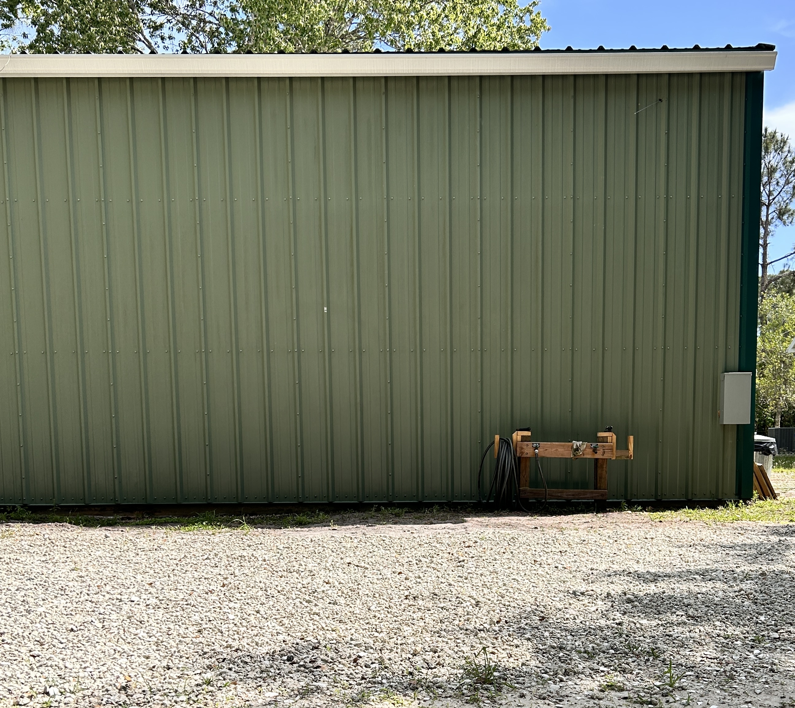 After pressure washing project